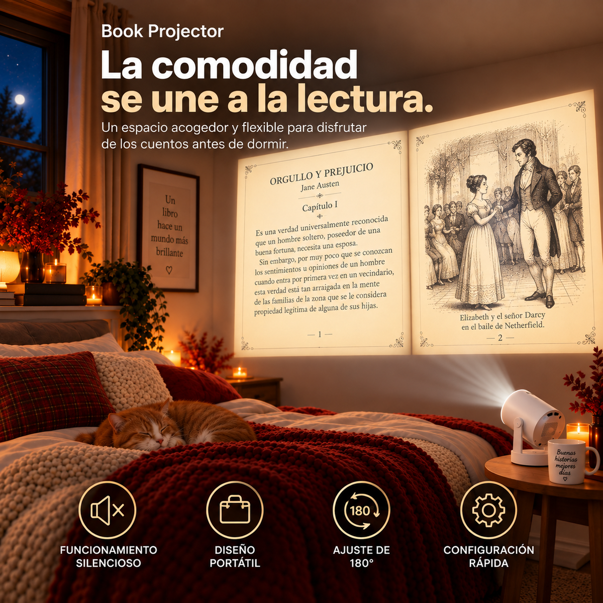 Book Projector™ – Projector for Reading and Entertainment