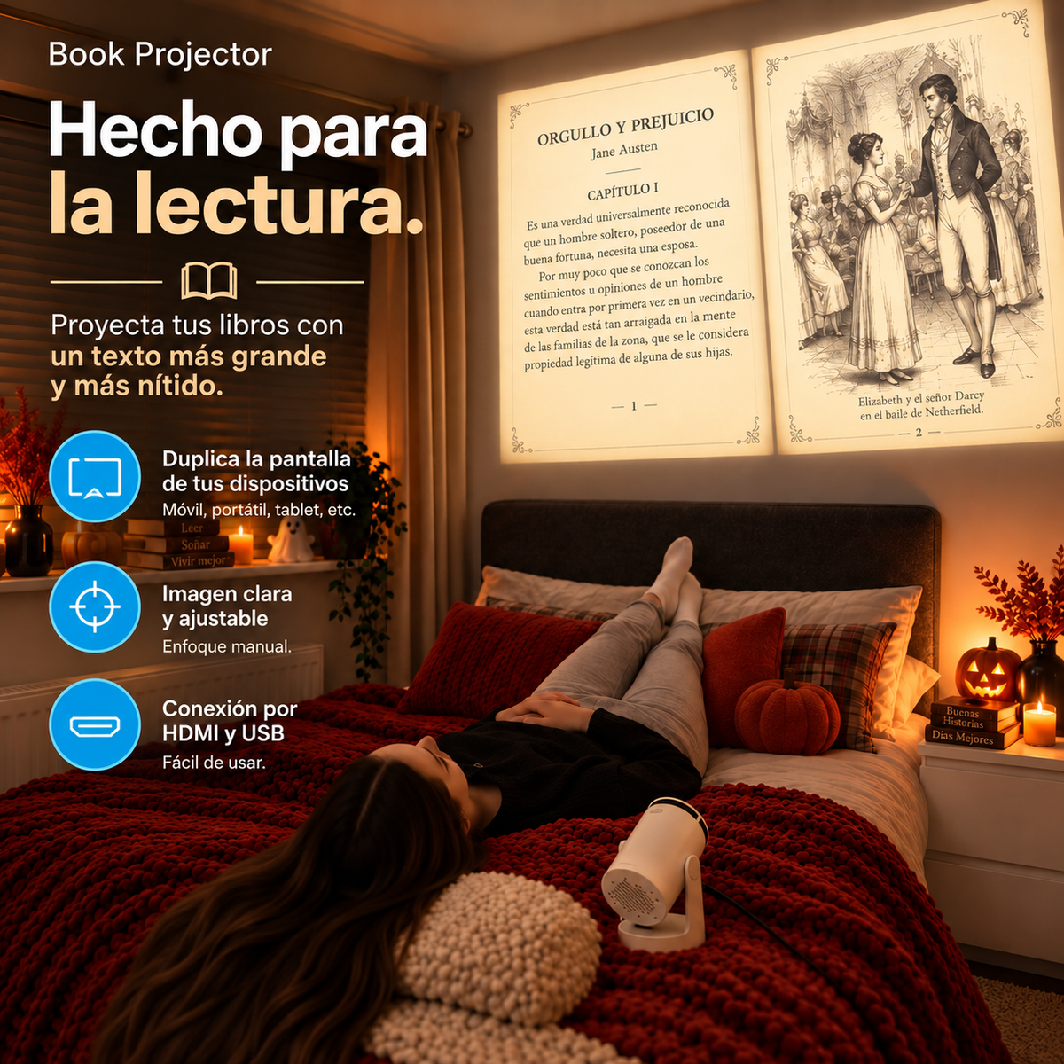 Book Projector™ – Projector for Reading and Entertainment