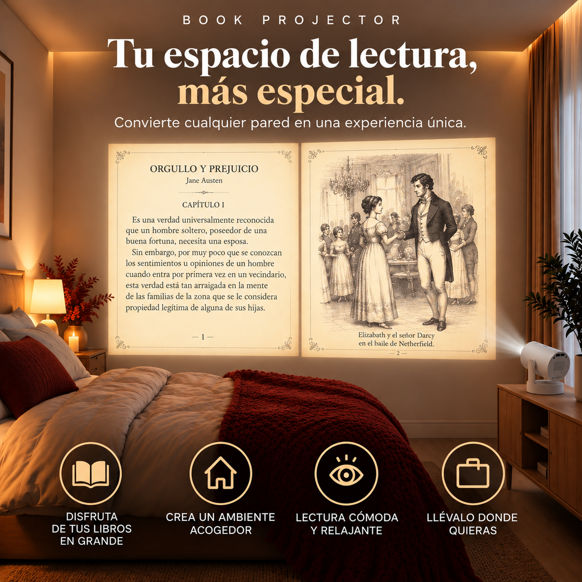 Book Projector™ – Projector for Reading and Entertainment